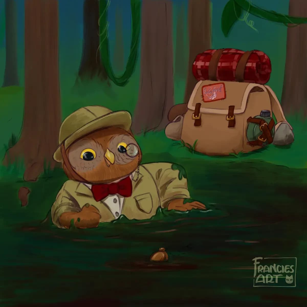 "Scientist stuck in the swamp" Cover